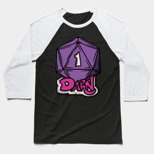 Darn - Purple Baseball T-Shirt